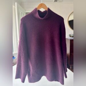 Eileen Fisher Cashmere Silk Bliss Turtleneck Box-Top - Medium